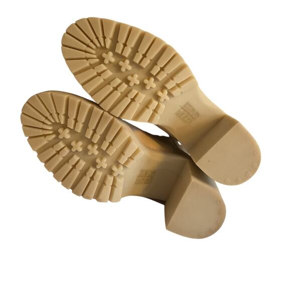 Dolce Vita Womens 9.5 M Tan Boots Collin Dune Heels Rubber Sole Chunky Sustain - Picture 8 of 15